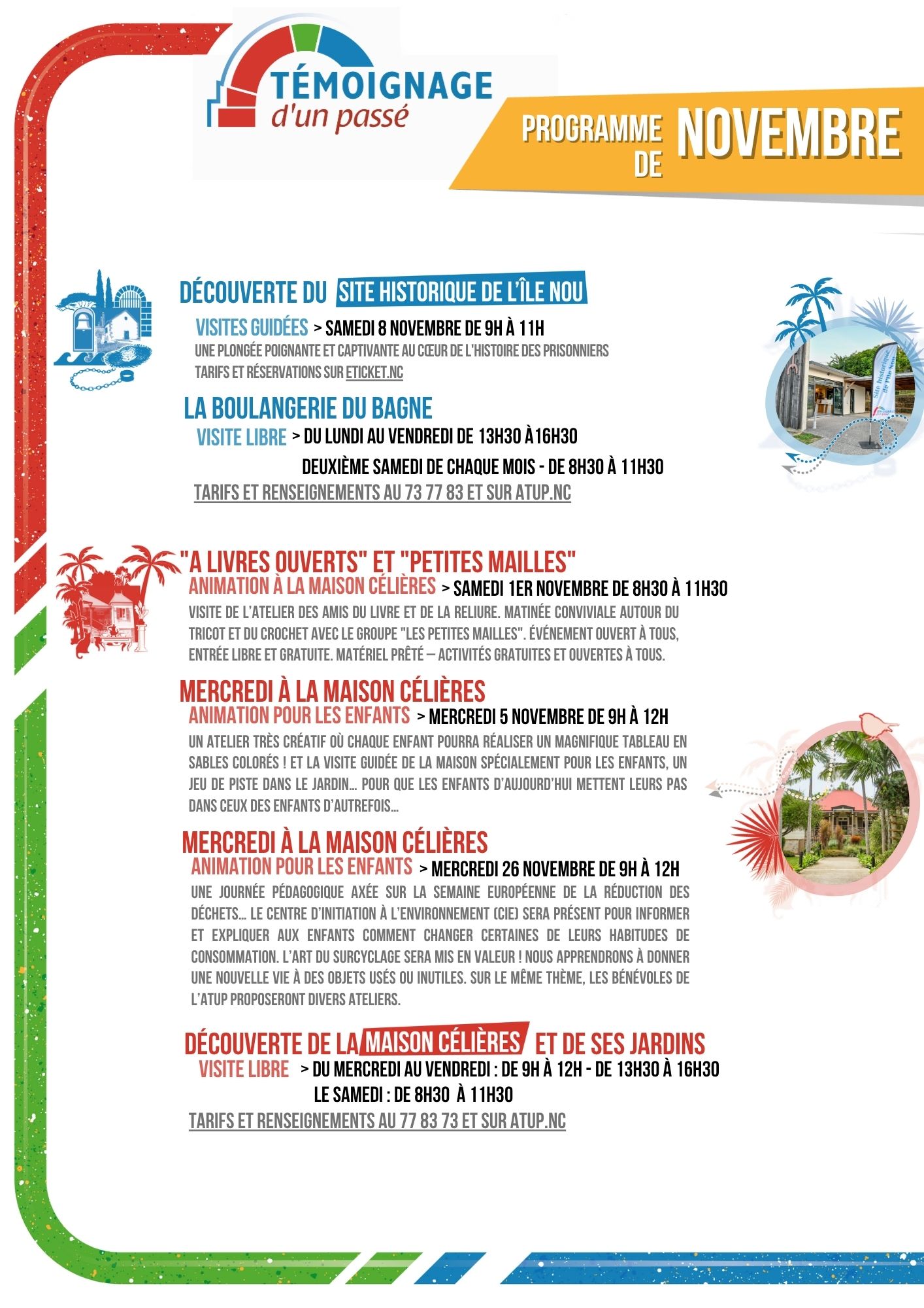 Programme du mois de Novembre