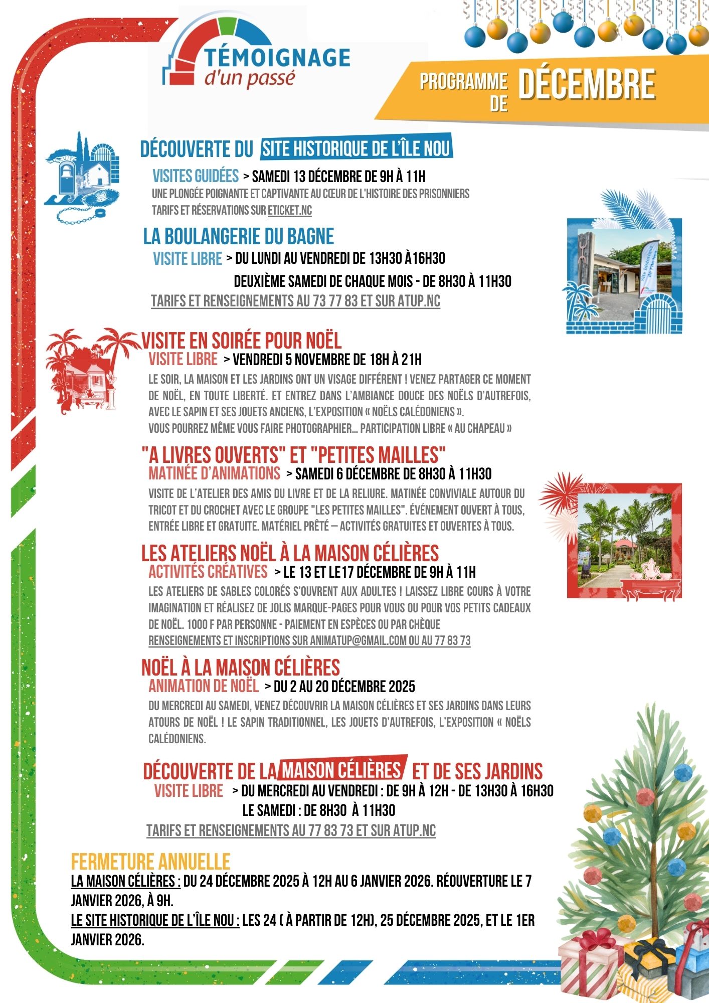 Programme de décembre